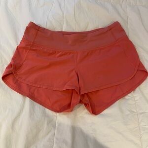 Size 4 lululemon bright pink speed ups